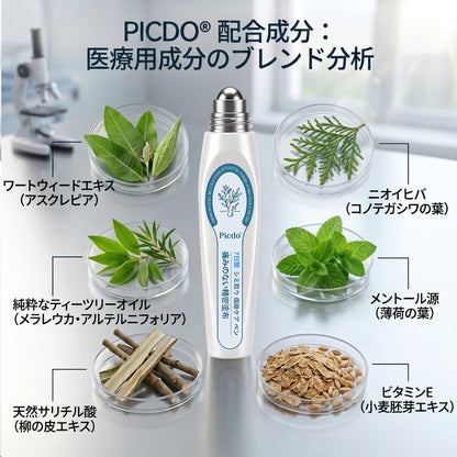 𝐏i𝐜𝐝o® 7日間 タグ＆スポットイレーサー（痛みゼロ・傷跡ゼロ ローラーボールタイプ）💪